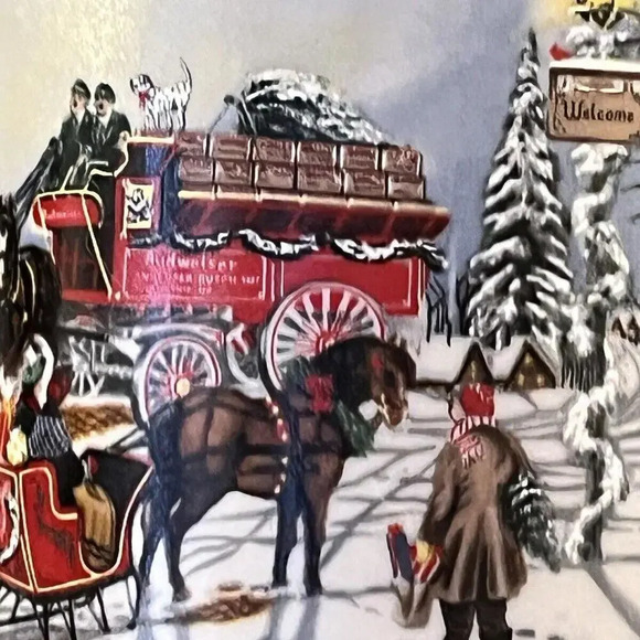 Budweiser Anheuser 1992 Holiday Series Beer Stein CS167 “A‎ Perfect Christmas” - Picture 9 of 9